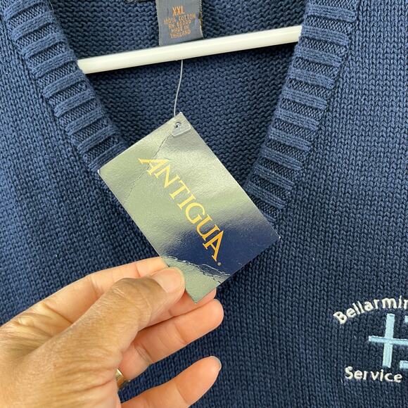 NWT! Antigua XXL Knit Sweater Vest Catholic School Bellarmine Prep Service MM-03 - Picture 5 of 7
